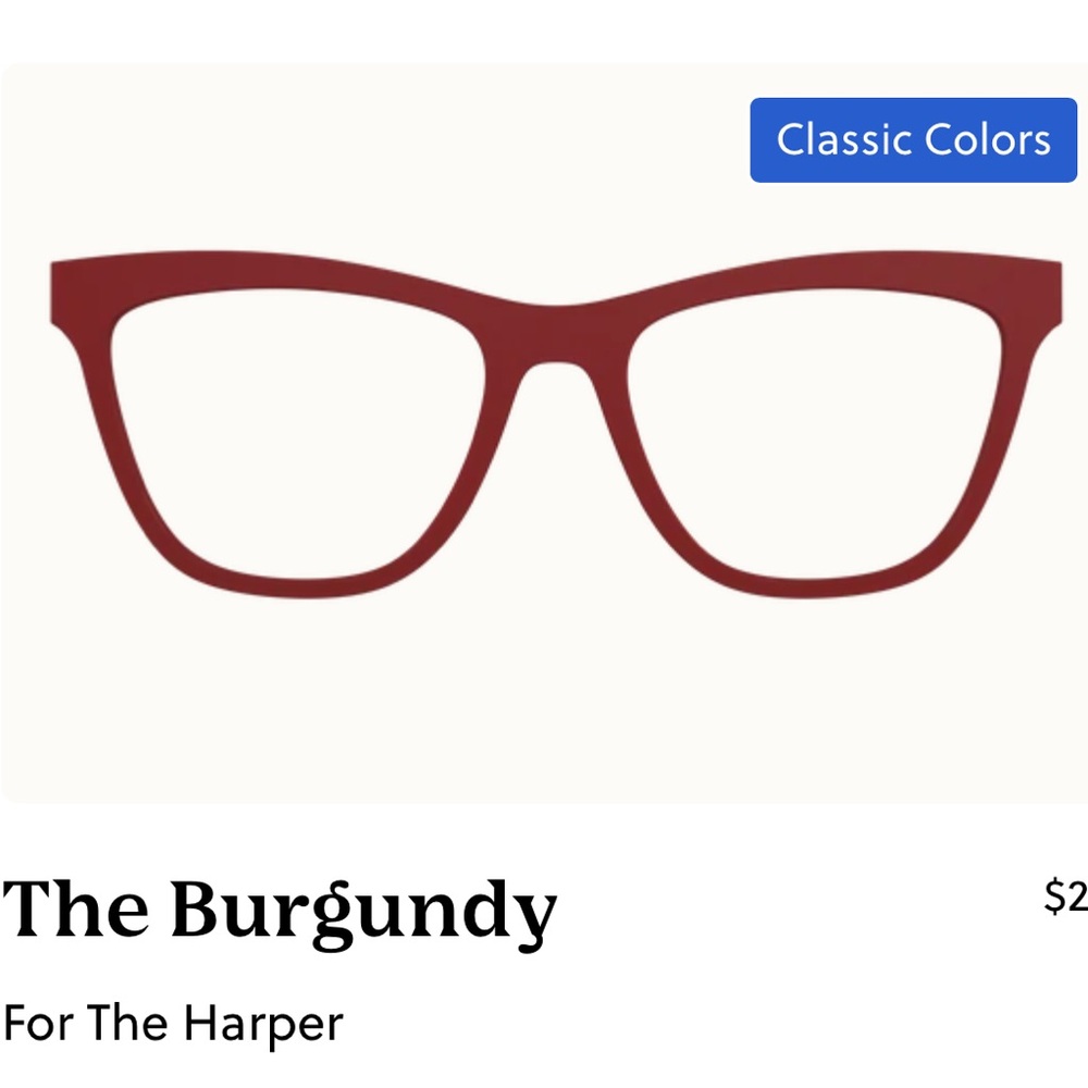 Burgundy Eyeglasses